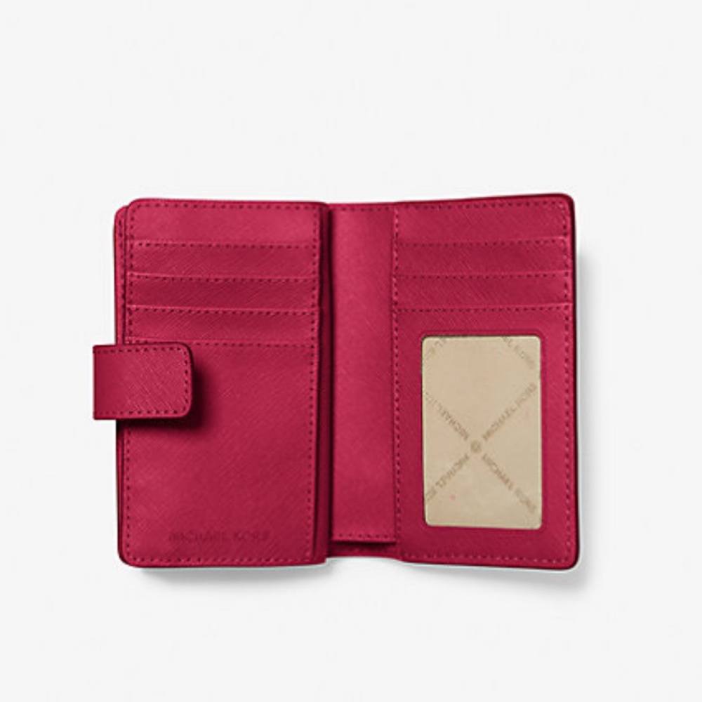 MICHAEL KORS Medium Saffiano Leather Bifold ZP CN Wallet
COLOR DK RASPBERRY
NWT - Picture 4 of 16